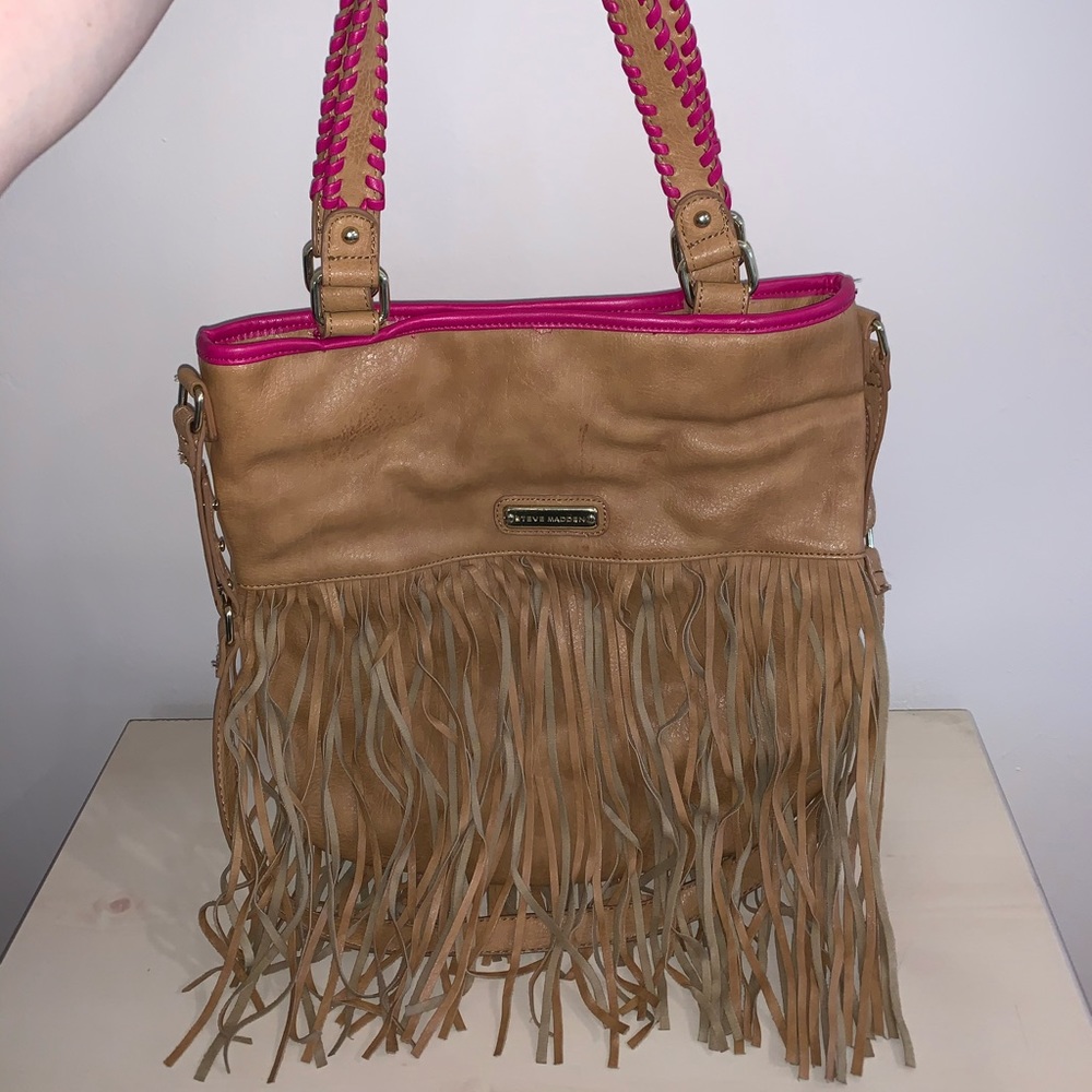 fringe handbag.